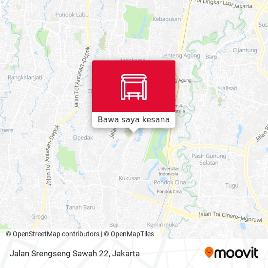 Peta Jalan Srengseng Sawah 22