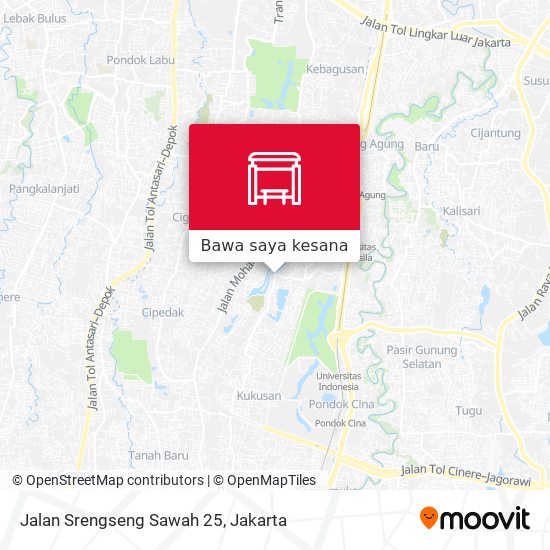 Peta Jalan Srengseng Sawah 25