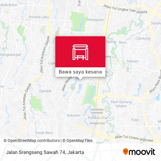 Peta Jalan Srengseng Sawah 74