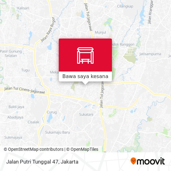 Peta Jalan Putri Tunggal 47
