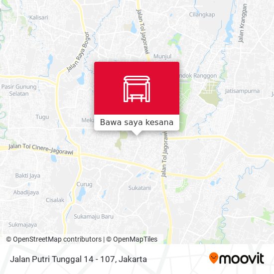 Peta Jalan Putri Tunggal 14 - 107