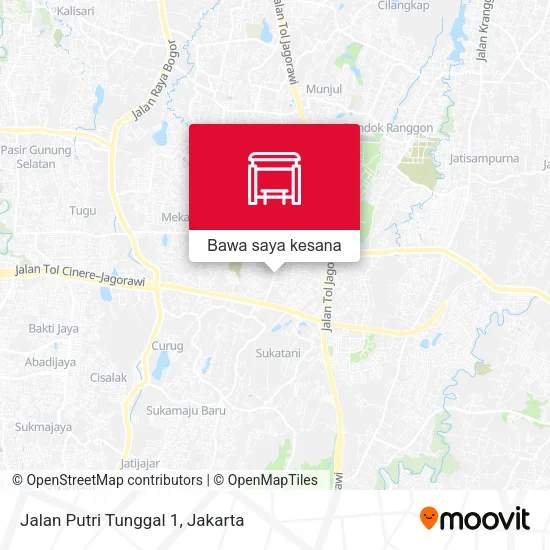 Peta Jalan Putri Tunggal 1