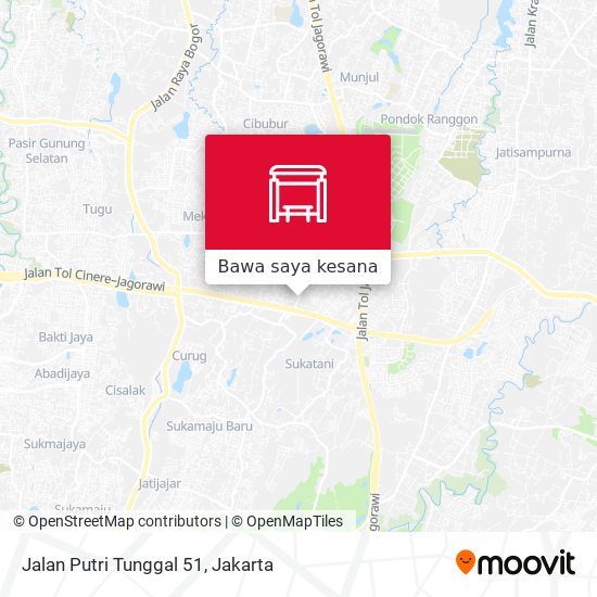 Peta Jalan Putri Tunggal 51