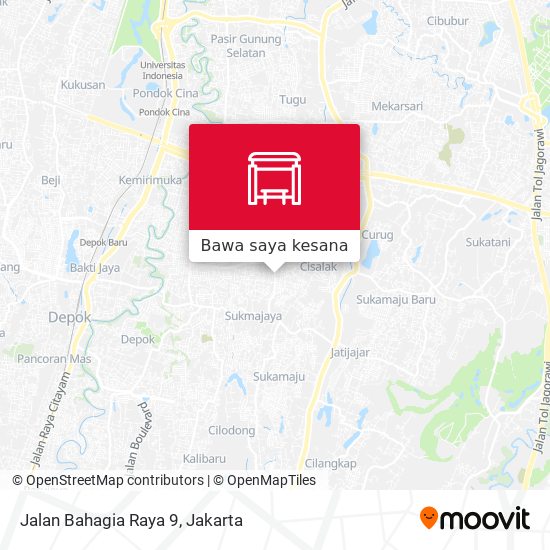 Peta Jalan Bahagia Raya 9