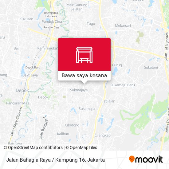 Peta Jalan Bahagia Raya / Kampung  16