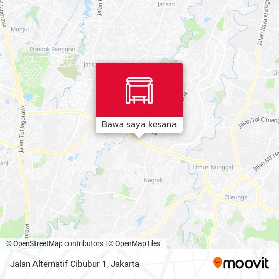 Peta Jalan Alternatif Cibubur 1