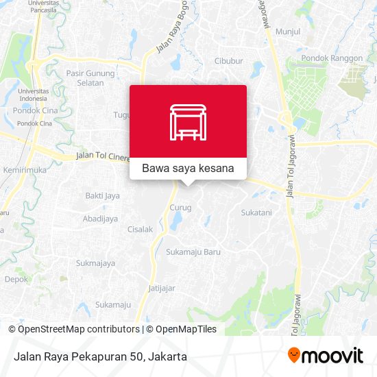 Peta Jalan Raya Pekapuran 50