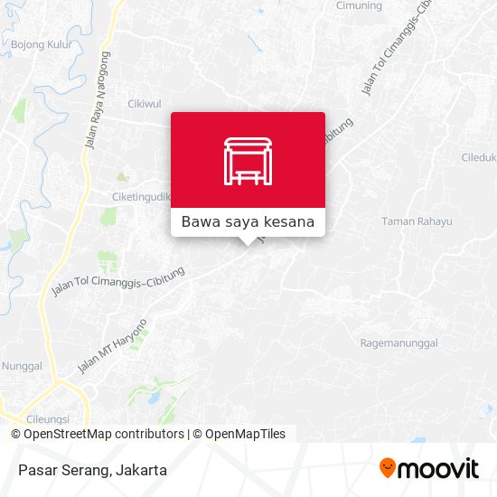 Peta Pasar Serang