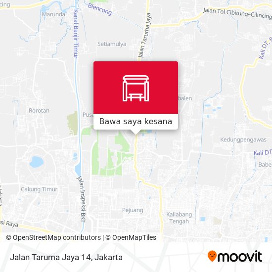 Peta Jalan Taruma Jaya 14