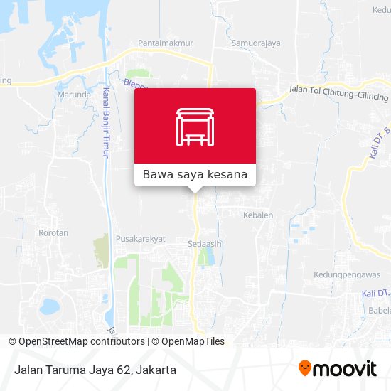 Peta Jalan Taruma Jaya 62