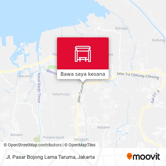 Peta Jl. Pasar Bojong Lama Taruma