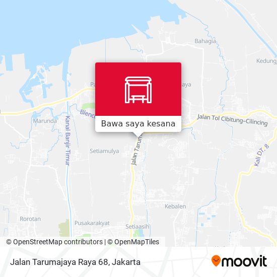 Peta Jalan Tarumajaya Raya 68