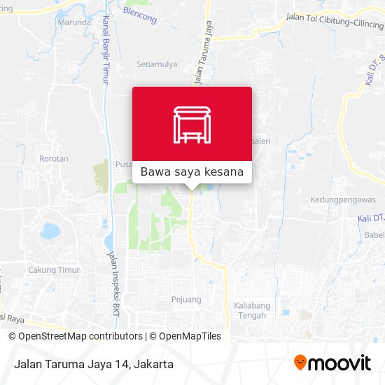 Peta Jalan Taruma Jaya 14