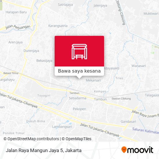 Peta Jalan Raya Mangun Jaya 5