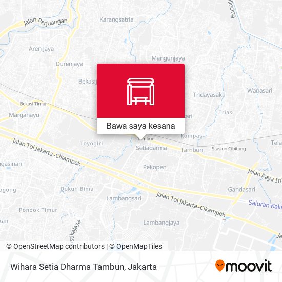 Peta Wihara Setia Dharma Tambun