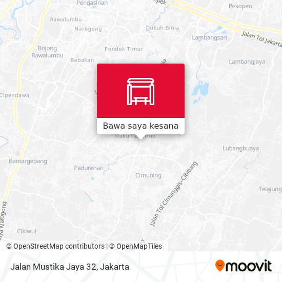 Peta Jalan Mustika Jaya 32