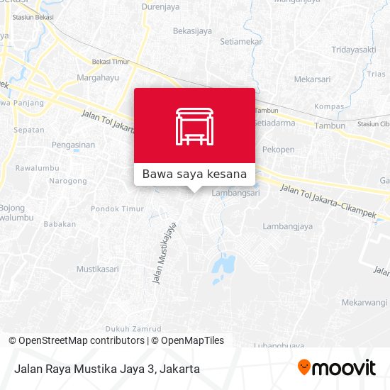 Peta Jalan Raya Mustika Jaya 3
