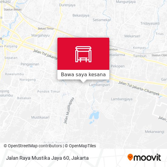 Peta Jalan Raya Mustika Jaya 60