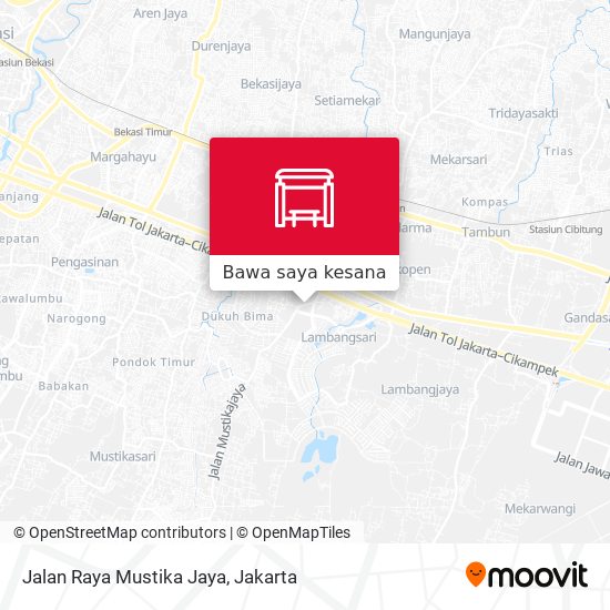 Peta Jalan Raya Mustika Jaya