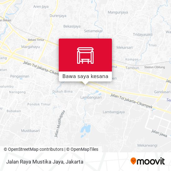 Peta Jalan Raya Mustika Jaya