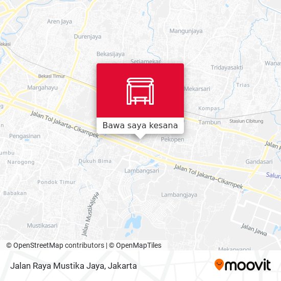 Peta Jalan Raya Mustika Jaya