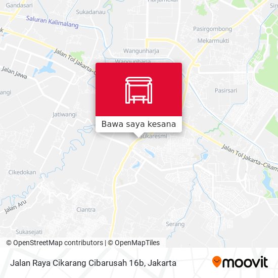 Peta Jalan Raya Cikarang Cibarusah 16b