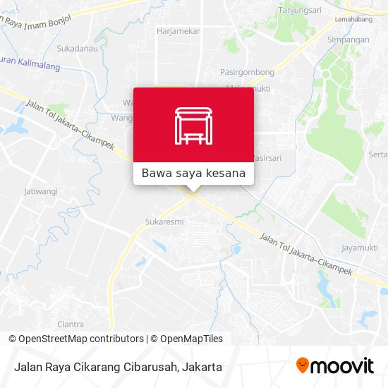 Peta Jalan Raya Cikarang Cibarusah