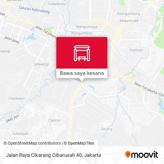 Peta Jalan Raya Cikarang Cibarusah 40