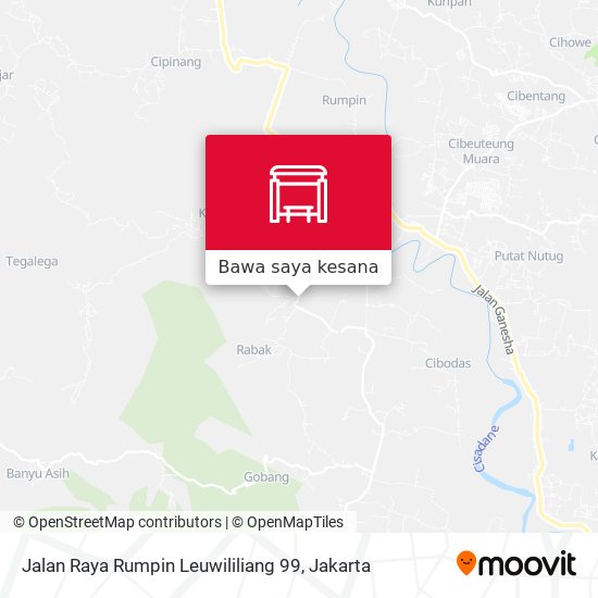 Peta Jalan Raya Rumpin Leuwililiang 99