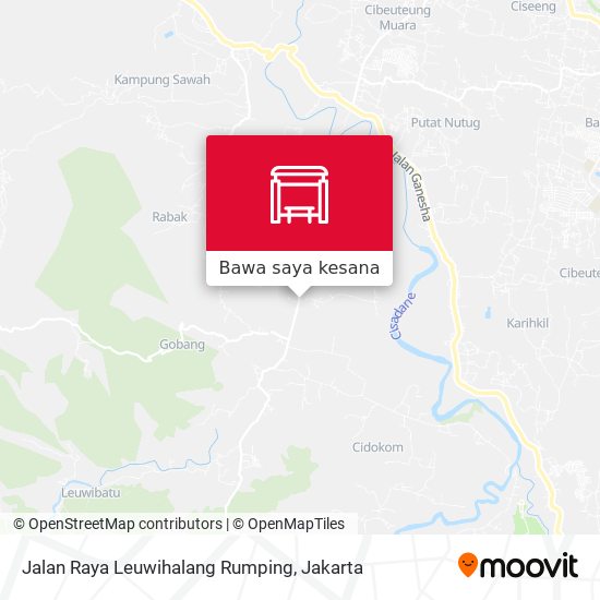 Peta Jalan Raya Leuwihalang Rumping