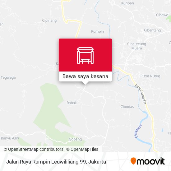 Peta Jalan Raya Rumpin Leuwililiang 99