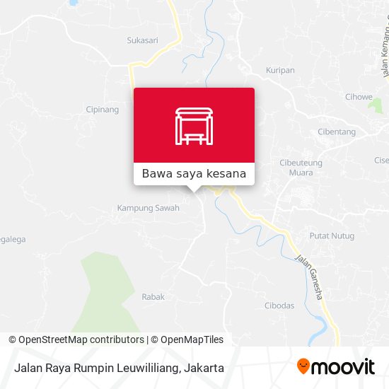 Peta Jalan Raya Rumpin Leuwililiang
