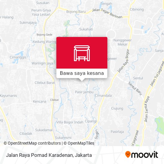 Peta Jalan Raya Pomad Karadenan