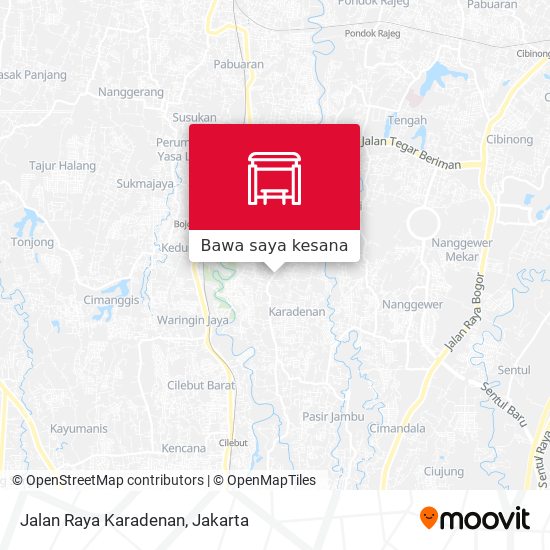 Peta Jalan Raya Karadenan