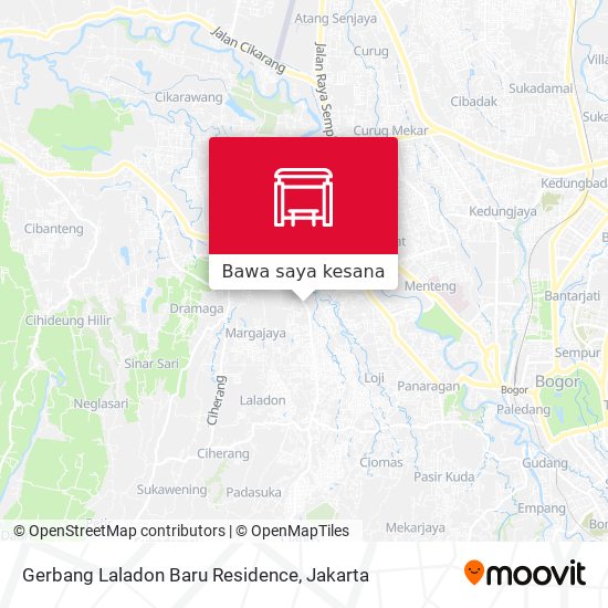 Peta Gerbang Laladon Baru Residence