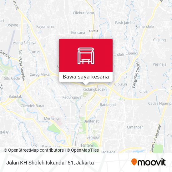 Peta Jalan KH Sholeh Iskandar 51