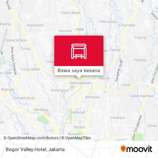 Peta Bogor Valley Hotel