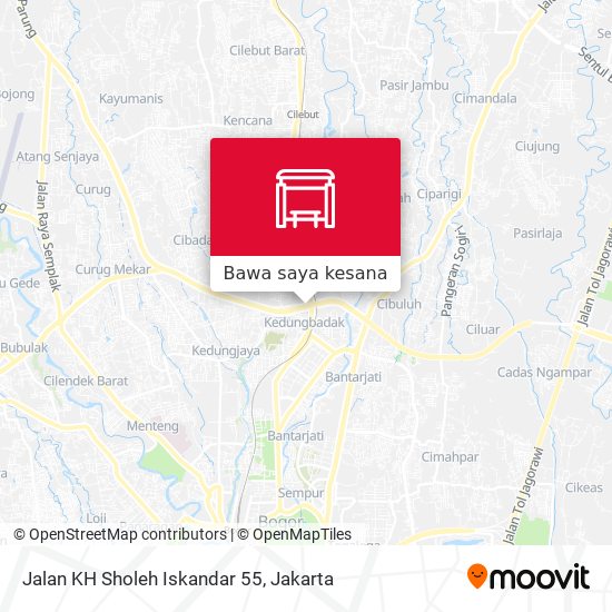 Peta Jalan KH Sholeh Iskandar 55