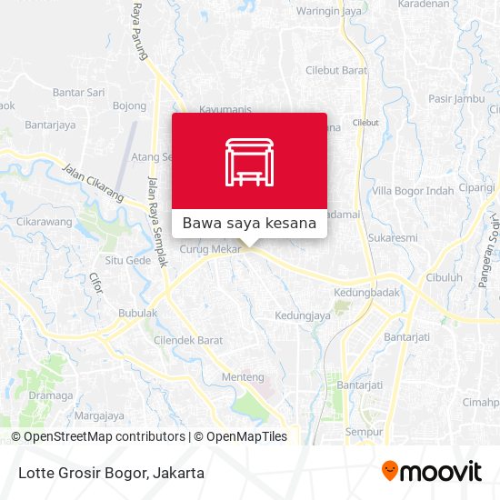 Peta Lotte Grosir Bogor