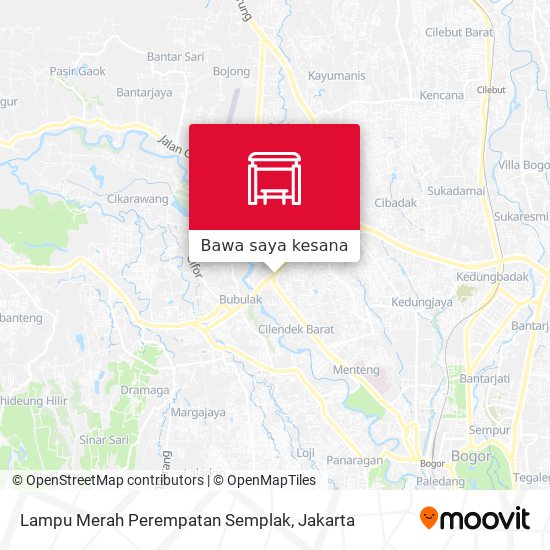 Peta Lampu Merah Perempatan Semplak