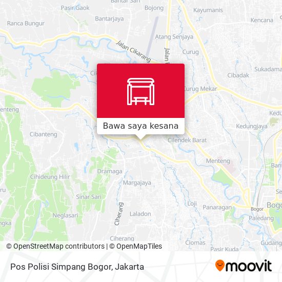 Peta Pos Polisi Simpang Bogor