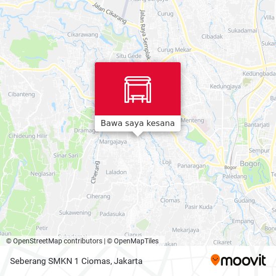 Peta Seberang SMKN 1 Ciomas