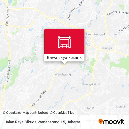Peta Jalan Raya Cikuda Wanaherang 15