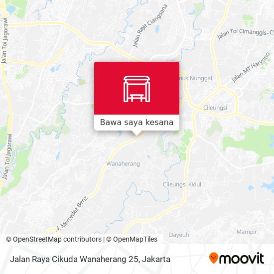 Peta Jalan Raya Cikuda Wanaherang 25