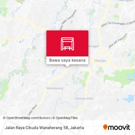 Peta Jalan Raya Cikuda Wanaherang 58
