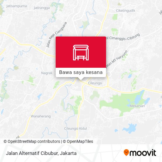 Peta Jalan Alternatif Cibubur