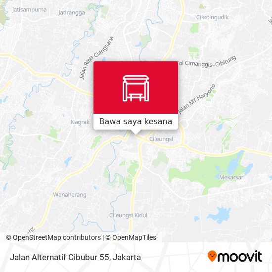 Peta Jalan Alternatif Cibubur 55