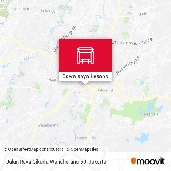 Peta Jalan Raya Cikuda Wanaherang 50