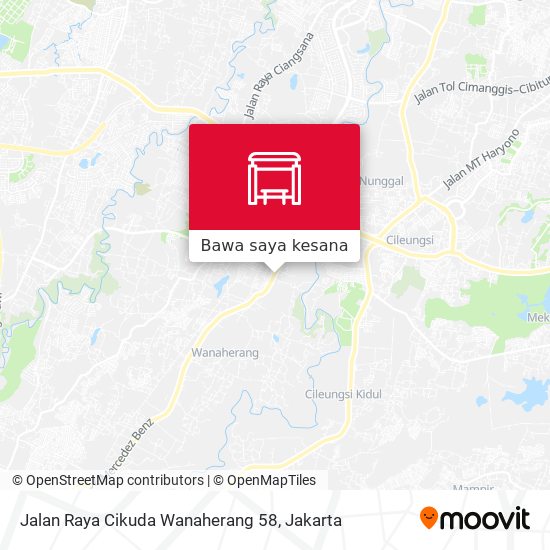 Peta Jalan Raya Cikuda Wanaherang 58