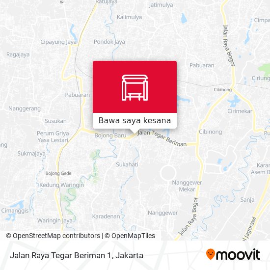 Peta Jalan Raya Tegar Beriman 1